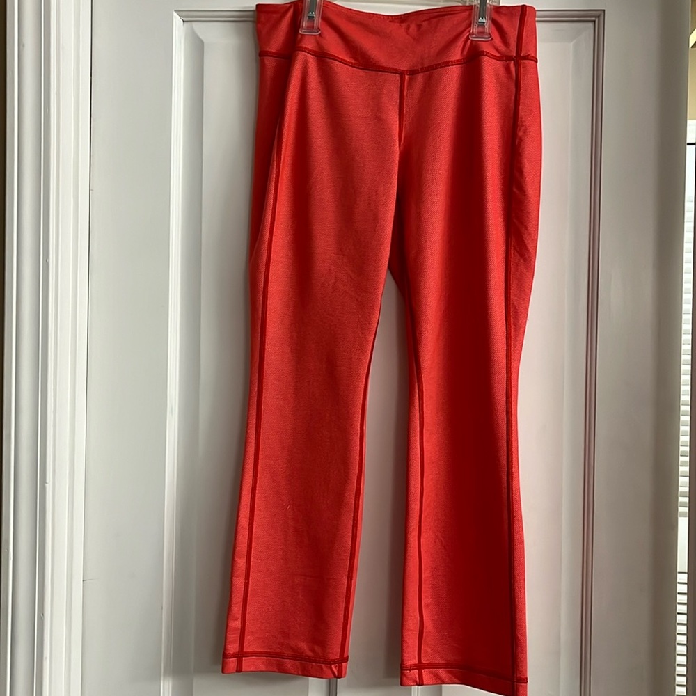 Lululemon Athletica Leggings Coral Herringbone Size 8